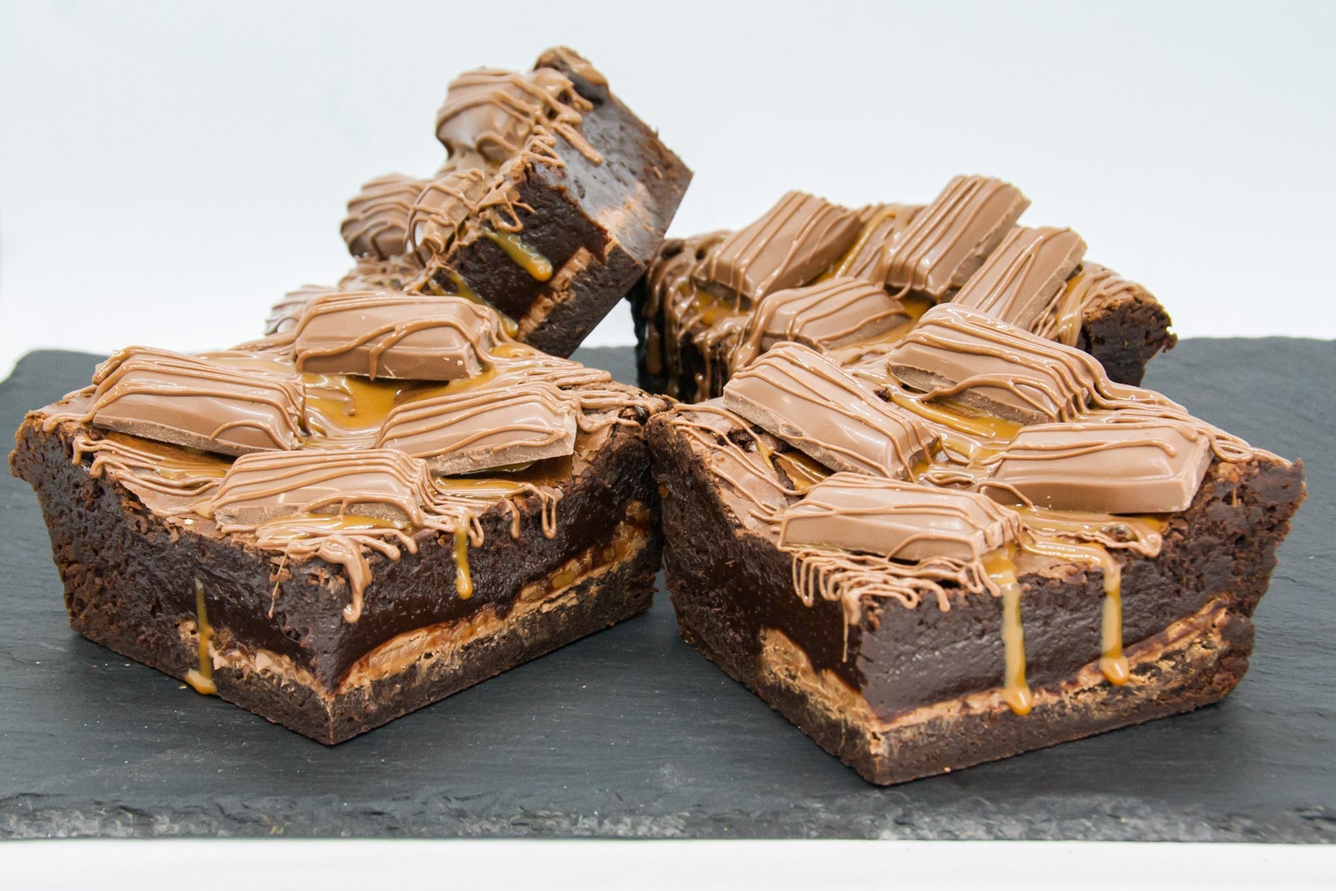 Salted caramel galaxy stuffed brownie box | Duo Delights